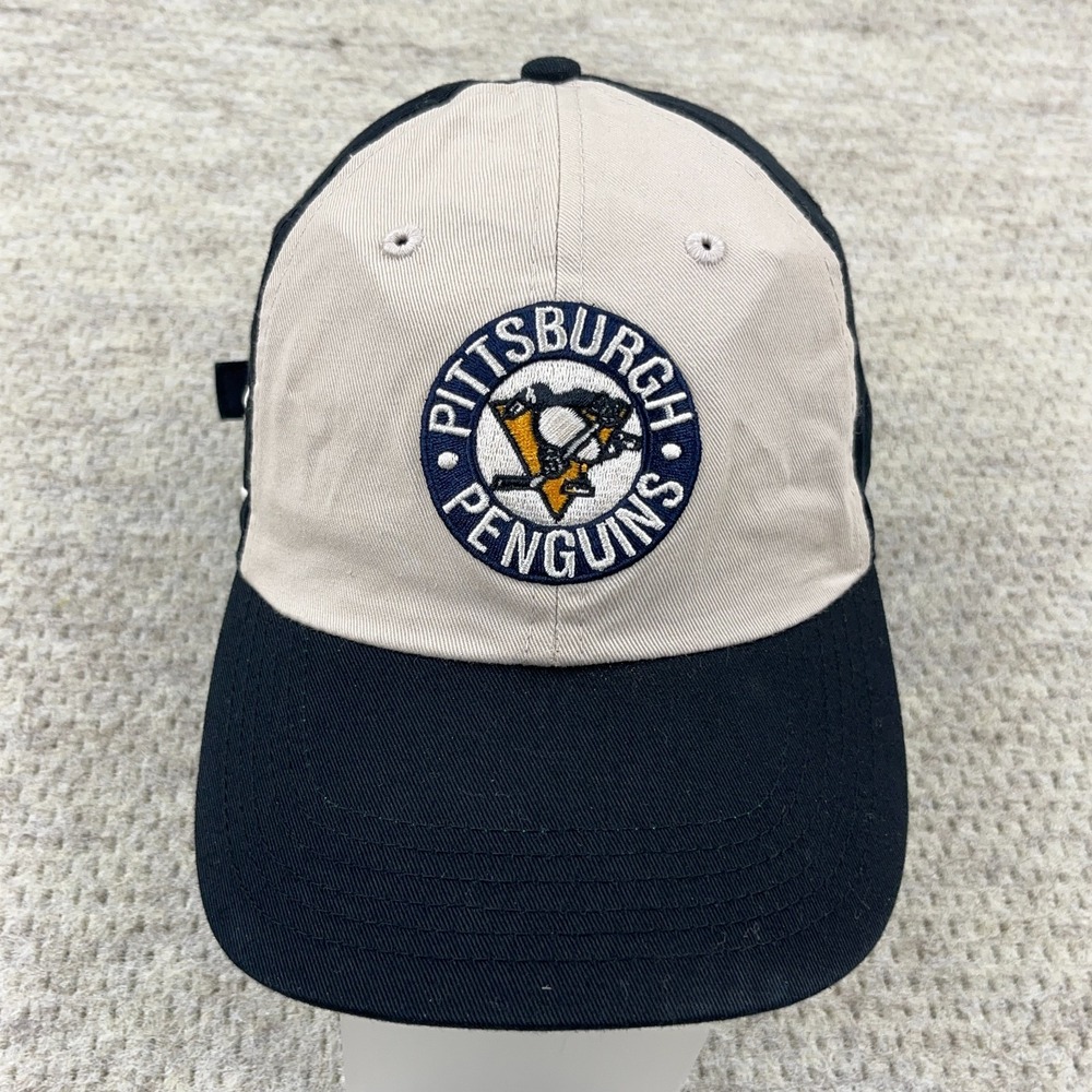 Pittsburgh Penguins Hat Cap Strap Back Black Dad Baseball NHL Adjustable Adult X